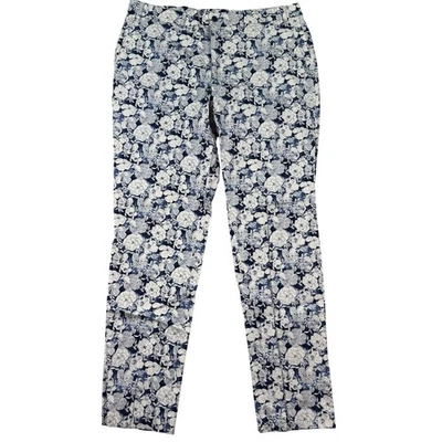 Pantalones chinos Bar III para hombre 36x32 calce ajustado estampado floral frente plano informales preppy Foto 1 de 4