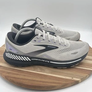 Brooks Adrenaline GTS 23 Women’s Sz 11 Gray White Black Purple Shoes 1203811B039 - Picture 1 of 24