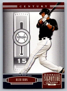2005 Donruss Signature Century Proofs Silver Alex Rios 146 13/75 - Picture 1 of 2