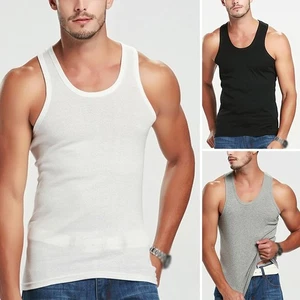 Best Fashion TankTop Undershirt Ribbed T-Shirt Comfortable Cotton TankTop - Picture 1 of 20
