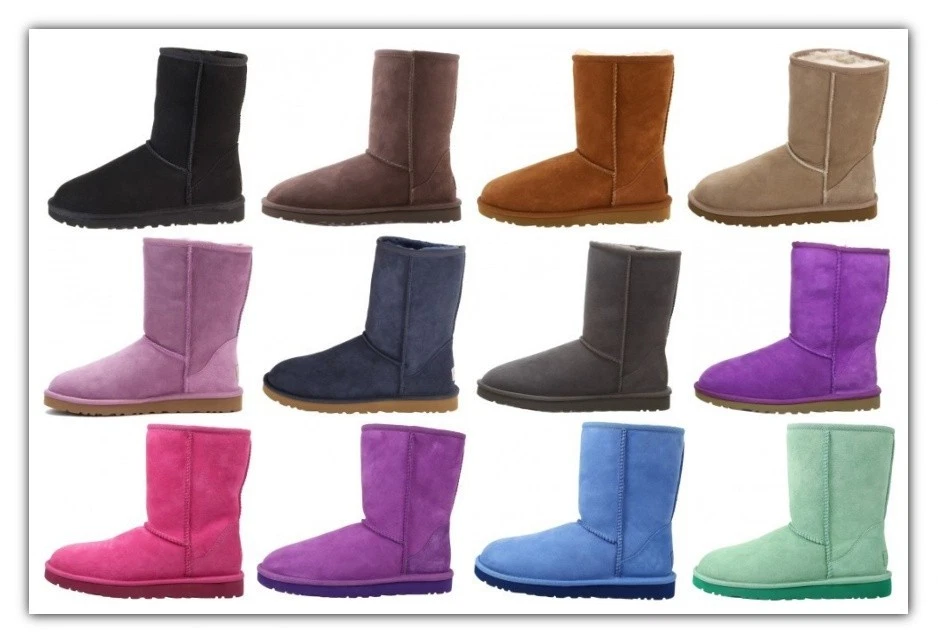 Botas de invierno clásicas cortas de piel de oveja Ugg Australia para mujer, gamuza Aster Foto 1 de 1