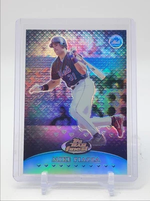 MIKE PIAZZA 1999 TOPPS TEAM FINEST BASEBALL REFRACTOR METS /150 Q3562 - Image 1 of 2