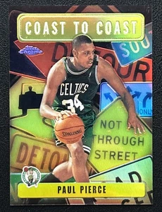 2002-03 Topps cromo - refractor Coast to Coast Paul Pierce #CC9 - casi como nuevo - Imagen 1 de 2