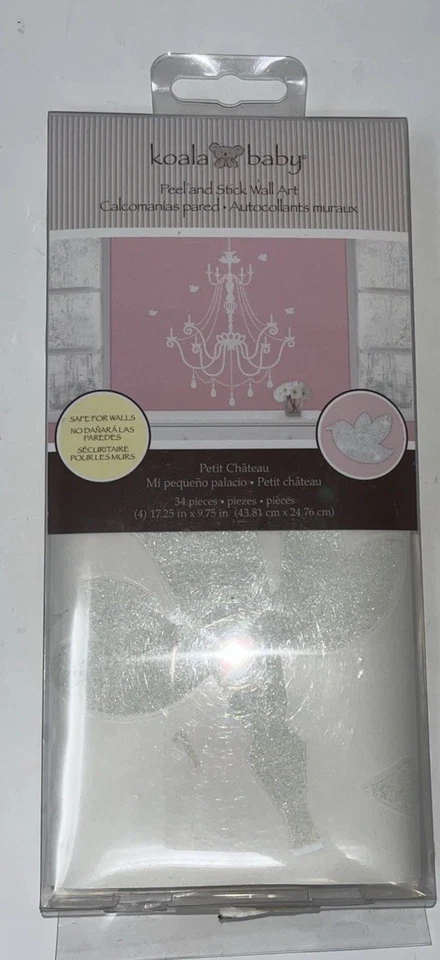 Araña de arte de pared Koala Baby pelar y pegar rosa 34 piezas 4 hojas NUEVO Foto 1 de 4
