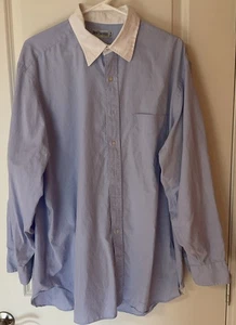 Ben Silver Hemd Herren 17 1/2-35 Button Down Classic Pocket Dress Shirt. LESEN - Bild 1 von 11