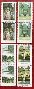 1983 GB RM British Gardens 17thC to 20thC - 4 x Pairs SG1223/6. Mint NH Unused. - Picture 1 of 6