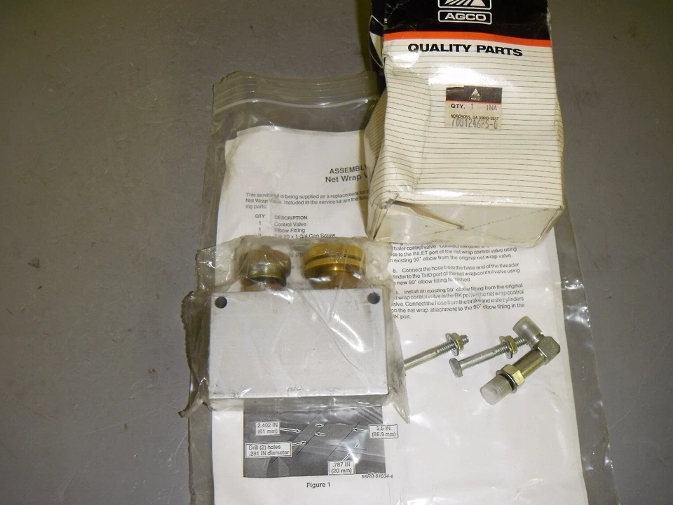 AGCO 700124625 Estuche Ajustable Envoltura de Red Válvula de Control Hidráulica Kit de Servicio Foto 1 de 4