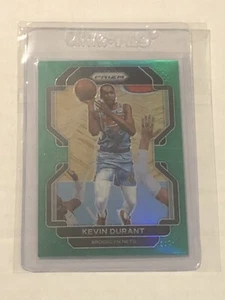 KEVIN DURANT 2021-22 Panini NBA Prizm PRIZMS GREEN #120 Brooklyn Nets HOF - Picture 1 of 3