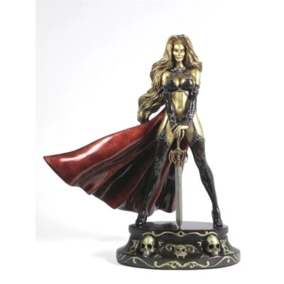 LADY DEATH TRADITIONAL FAUX BRONZE STATUE CS MOORE BRAND NEW  #24 / 100 COA RARE - Image 1 of 4