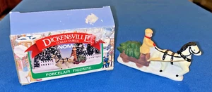 Dickensville Collectables NOMA Horse and Wagon Christmas Porcelain Figurine 1990 - Picture 1 of 12