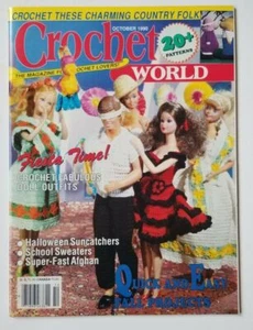 Crochet World Magazine October 1990 Halloween, Fiesta Time, Fall Projects - Picture 1 of 3