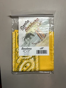 Santa Barbara Hats Bandana Yellow 22"x22" W80010 - Lot of 3 - Picture 1 of 1