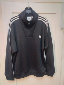 Adidas Originals Men's Size XL Funnel Neck Track Jacket Black Trefoil IZ4803 NWT - Imagen 1 de 8