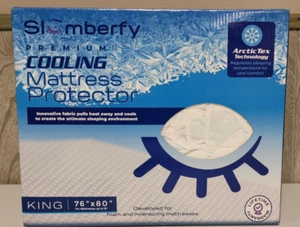Slumberfy King Size Waterproof Cooling Mattress Protector Sheet Comforter Sheet - Picture 1 of 12