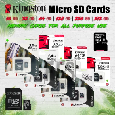 Kingston Micro SD Card 16gb 32gb 64gb 128gb 256gb Flash Memory Fast lot 4K OEM - Image 1 of 2