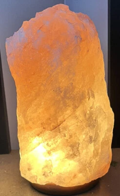 Auténtica lámpara de sal natural tallada en el Himalaya 120 V 10,5 pulgadas X 6,5 pulgadas - rosa Foto 1 de 3