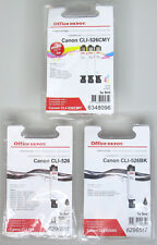 Canon Compatible 2  x  CLI-526Bk & CLI-526C CLI-526M CLI-526Y. BNIB / Sealed.