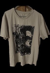 Unisex Radiohead Scribble (100% Organic Cotton)  Fit T-shirt XXL Tan