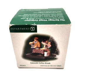 Dept 56 Sidewalk Coffee Break Christmas In City Series 2005 Retired 59470 - Picture 1 of 3