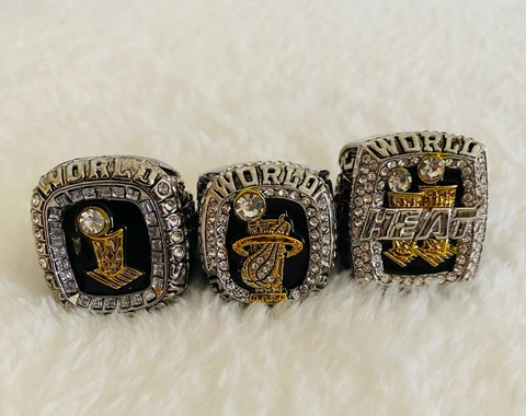 3 PCS Miami Heat Championship Complete Ring Set, ๐บ๐ธ SHIP Cover
