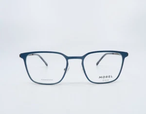 Marco de gafas Morel Oga 10195O BG04 azul titanio metal 55-21-150 Francia - Imagen 1 de 5