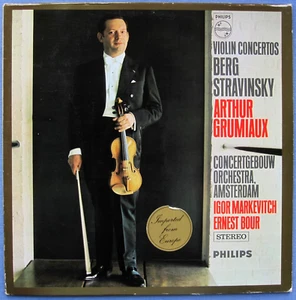 GRUMIAUX BERG STRAVINSKY Violin Concertos Philips 802 785 LY LP Holland 1967 NM- - Picture 1 of 6