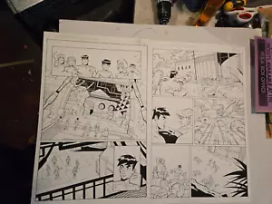 Voltron Force Beast King GoLion Black Lion original art 2 PAGES - Picture 1 of 7