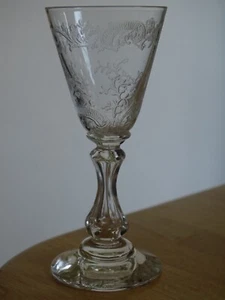 SAINT LOUIS ANTIK KLEINES GLAS LIKÖR KRISTALL MODELL MICADO JUGENDSTIL 9,5 cm - Bild 1 von 8