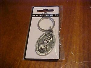 Saint Christopher Keychain Car Accessory Gift Pendant Made By Hillman Ships free