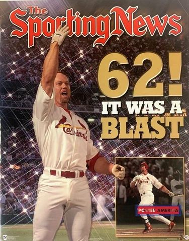 Mark Mark McGwire Season Home Run Record Tribute Poster 22 x 28 Cover