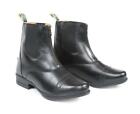 NEW! Moretta Clio Mens Zip Front Paddock / Riding Boot Black Size 8 - 11