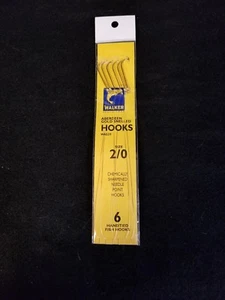 Walker Aberdeen Gold Smelled Hooks, Größe 2/0, 6 Haken. - Bild 1 von 2