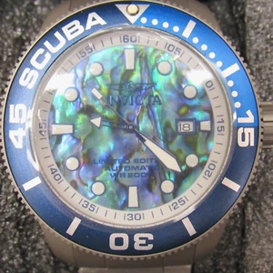 Invicta TI-22 Titanium Automatic Scuba Watch Abalone Dial WR 200M 50mm 22083 - Picture 1 of 12