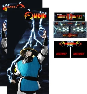 MK2 Mortal Kombat 2 Arcade Side Art Komplettset 8-teiliges Kunstwerk strukturiert CPO Box Kunst - Bild 1 von 1