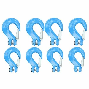 Gancho de cabestrillo Clevis captura de seguridad capacidad máxima de elevación 2 toneladas para cadena de 8 mm 8 piezas - Imagen 1 de 1