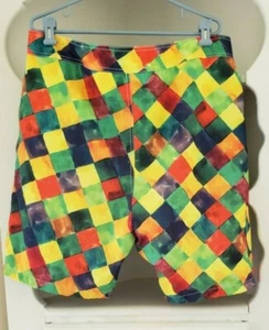 Mambo Australia Mens XL Board Shorts Tie Dye Watercolor Swim Trunks Mesh Lined - Picture 1 of 12