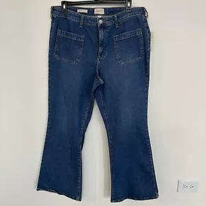 Pantalones de mezclilla acampanados para mujer Universal Thread tiro alto talla 17 - Imagen 1 de 7