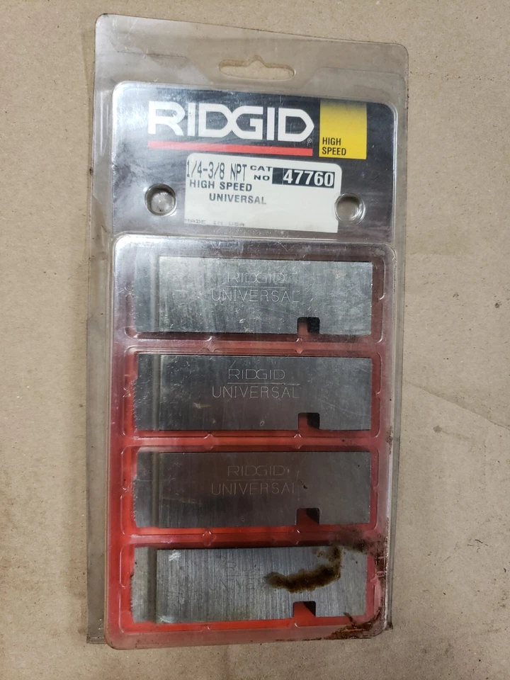 RIDGID 47760 1/4" - 3/8" NPT HIGH SPEED UNV PIPE DIES - Image 1 of 1
