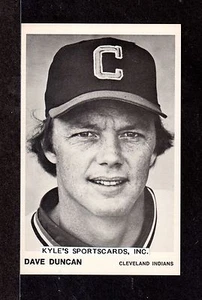 Dave Duncan  INDIANS  UNSIGNED  3-1/2 x 5-1/2  B & W TEAM ISSUED PHOTO CARD #4 - Picture 1 of 1