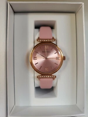 $700 Bertha Jasmine Pink Leather Rose Gold Women's Watch BR9606 - Image 1 of 3