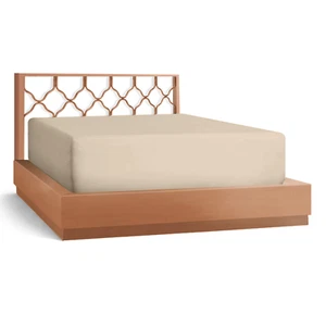 21” Extra Deep Pocket Ultra Soft Fitted Sheet with Corner Straps, King - Cream - Picture 1 of 5