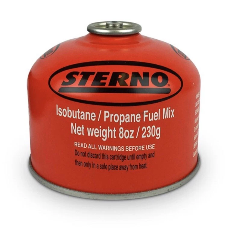 Sterno 230g Isobutane Stove Fuel Camping Hiking Emergency Prep