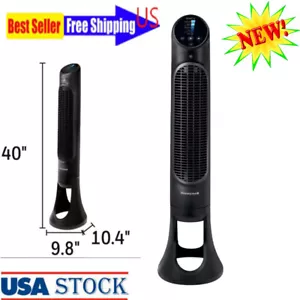 5-speeds Quiet Set Oscillating Electric Tower Stand Fan Air Cooling Pedestal Fan - Picture 1 of 15
