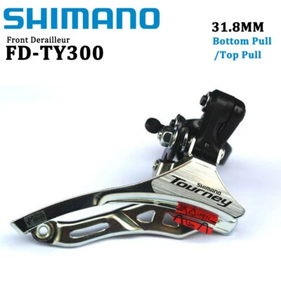 Shimano Tourney FD-TY300 6/7/8 Speed MTB Bike Front Derailleur 31.8MM Clamp-On - Image 1 of 4