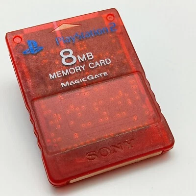 Memory Card Ps2 Sony Scheda di Memoria 8MB Rossa per console PlayStation 2 - Immagine 1 di 4