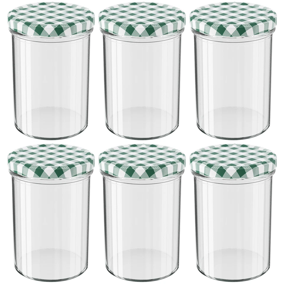 Einmachgläser 435 ml Schraubdeckel grün Marmeladengläser Sturzgläser Einweckglas - Bild 1 von 1