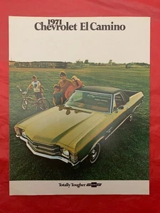 1971 Chevrolet "EL CAMINO" - Original Truck Dealer Sales Brochure / Catalog - Foto 1 di 3