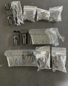 Connector Pipe T Clamps Fittings Metal NEW Black Shrink Wrap Bands Pvc Fence - Picture 1 of 7
