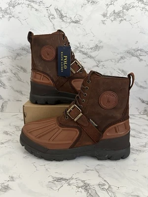 Polo Ralph Lauren Oslo High Utility Ranger Botas de Cuero Marrón Para Hombre Talla 11.5 Foto 1 de 4