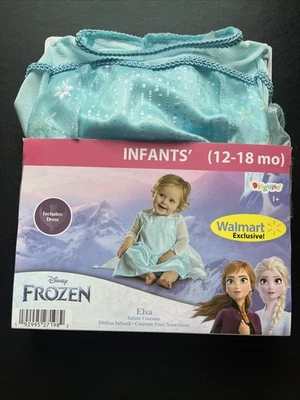 Disney Frozen Snow Queen Elsa Costume Dress-up 12-18months Infant/Toddler-NWT - Image 1 of 4